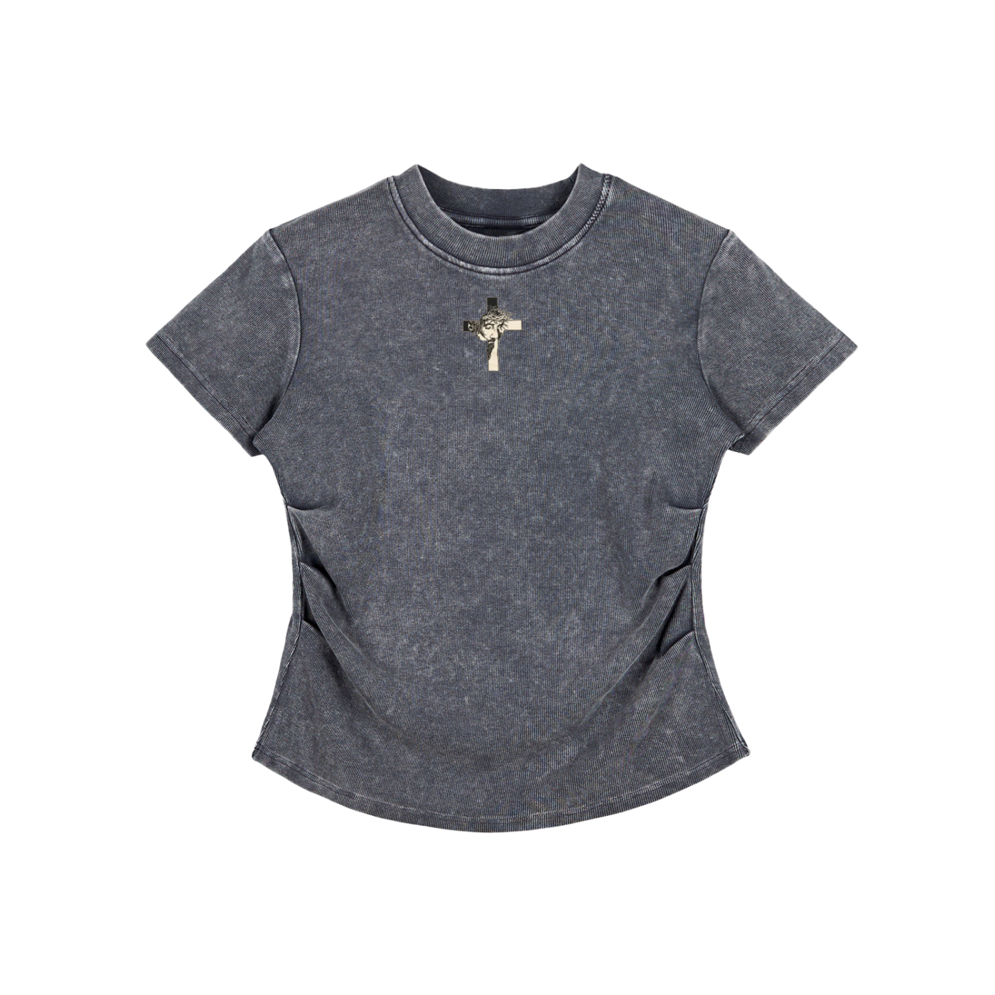 FAITH Washed Bodycon T-Shirt