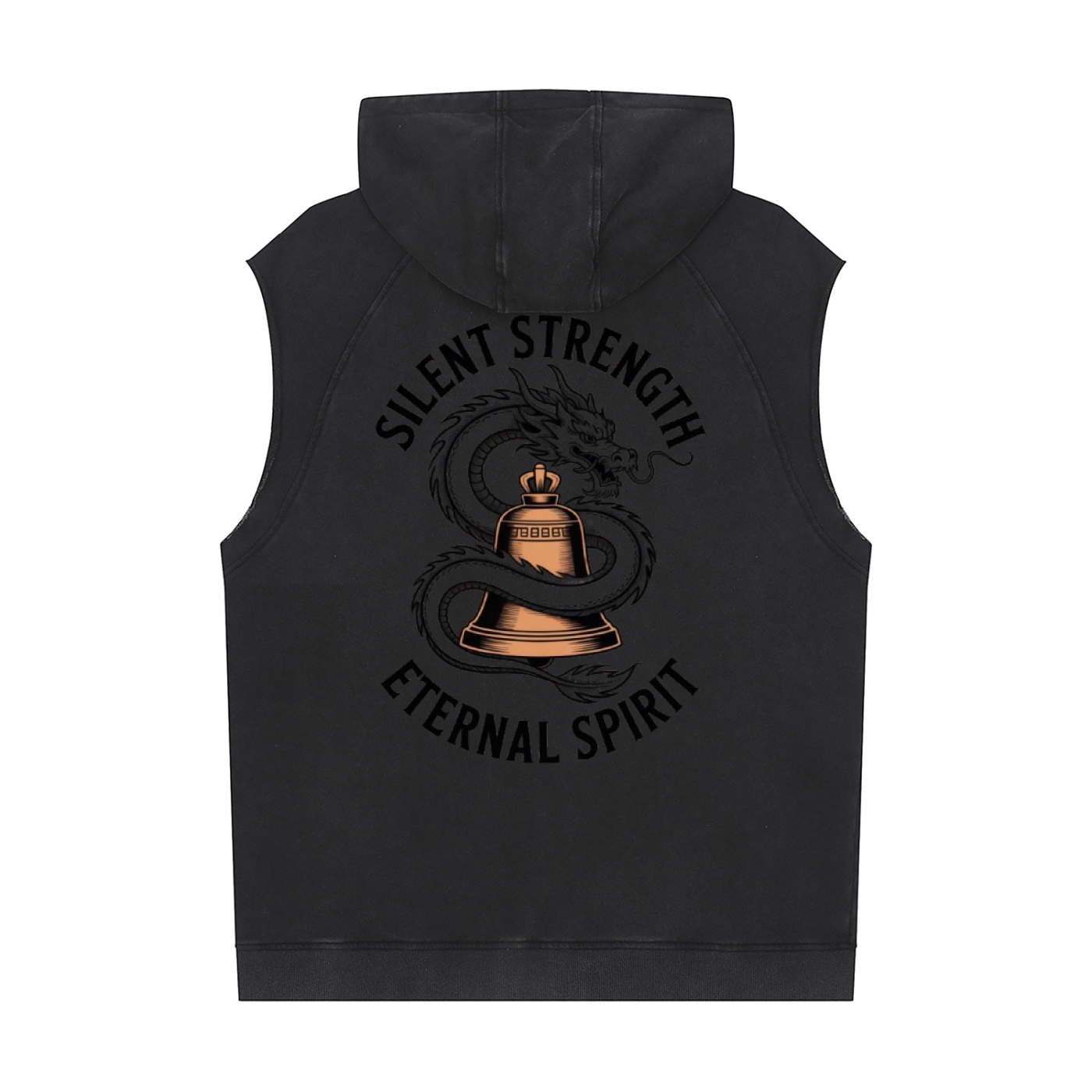 Snow Washed Sleeveless Hoodie