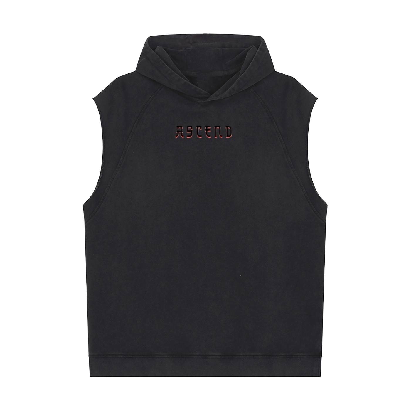 Snow Washed Sleeveless Hoodie