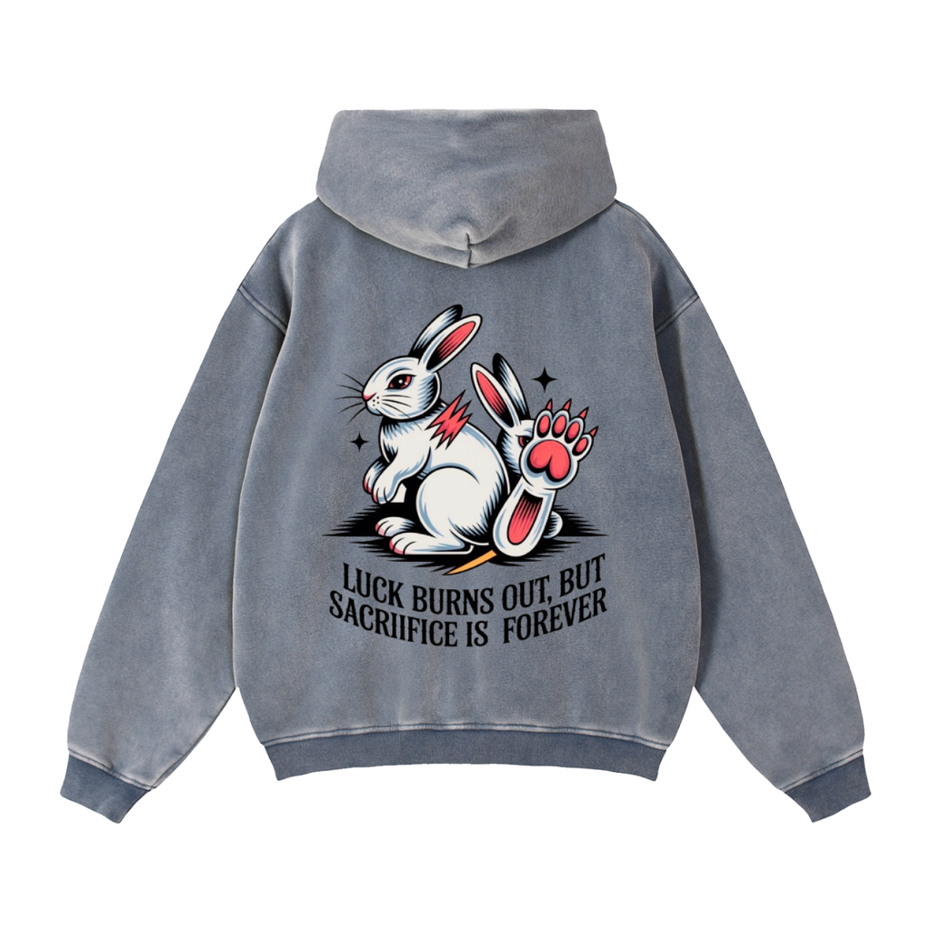 Zip-Through Boxy Fleece Hoodie