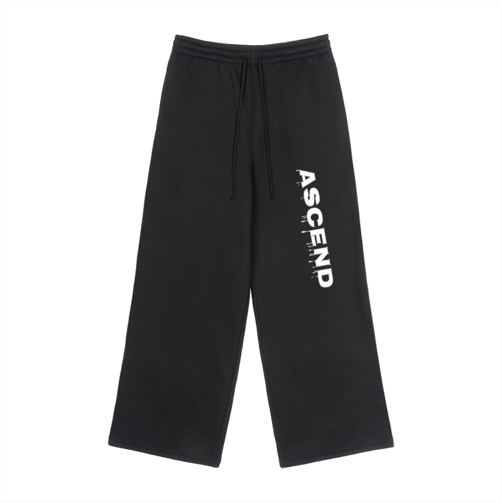 Fleece Drawstring Straight-Leg Sweatpants