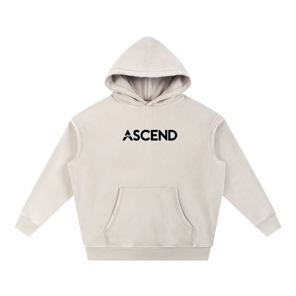 Snow Wash Fleece Oversize Hoodie