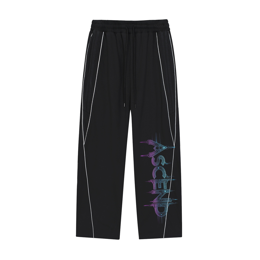 Reflection Striped Straight-Leg Sweatpants