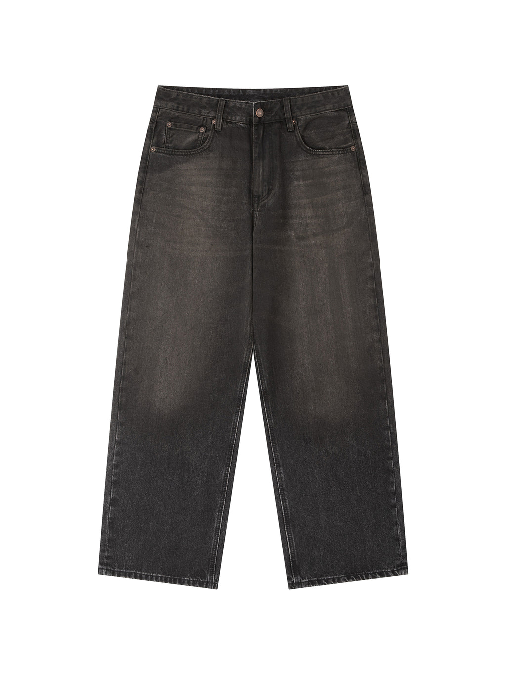 Vintage Wash Heavyweight Denim Jeans